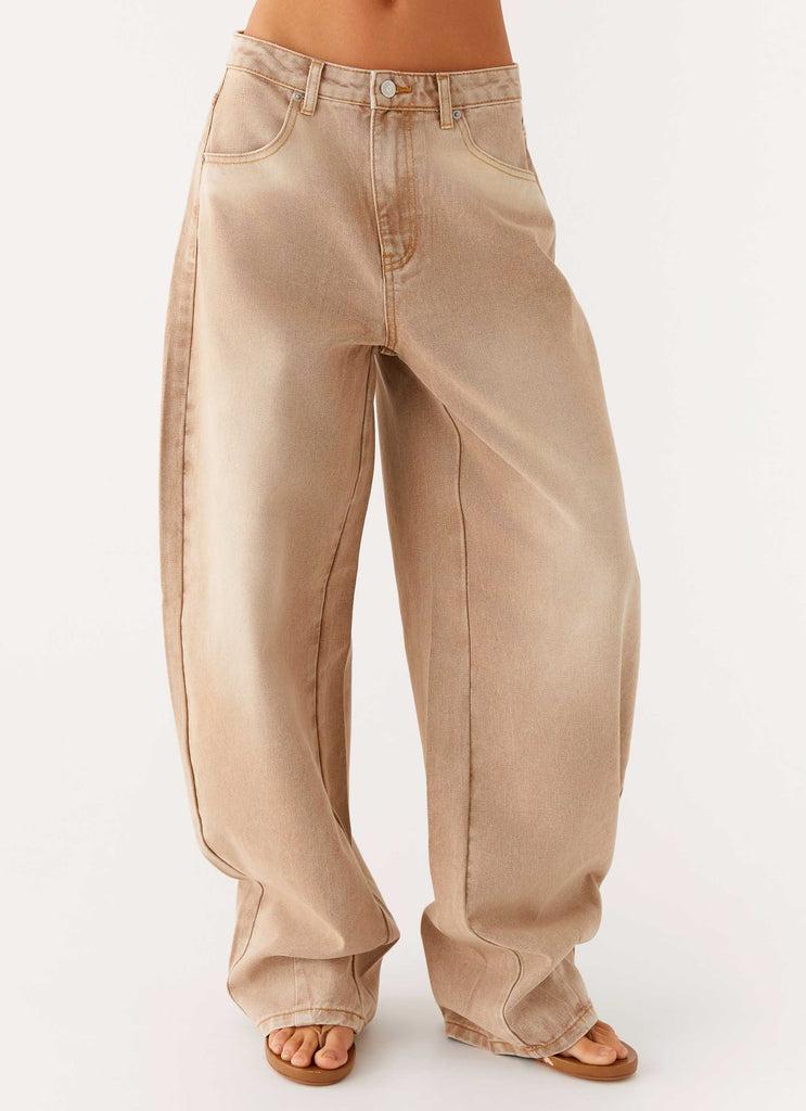 Peppermayo Peppermayo Exclusive - Khalil Baggy Jeans - Tan
