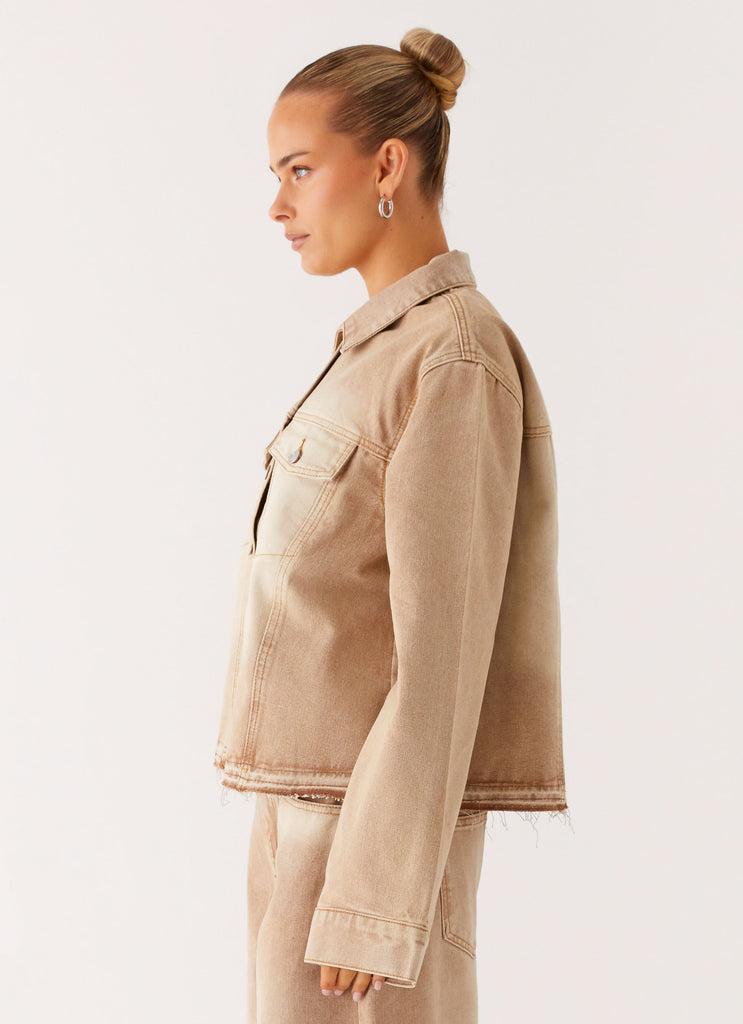 Peppermayo Peppermayo Exclusive - Khalil Denim Jacket - Tan