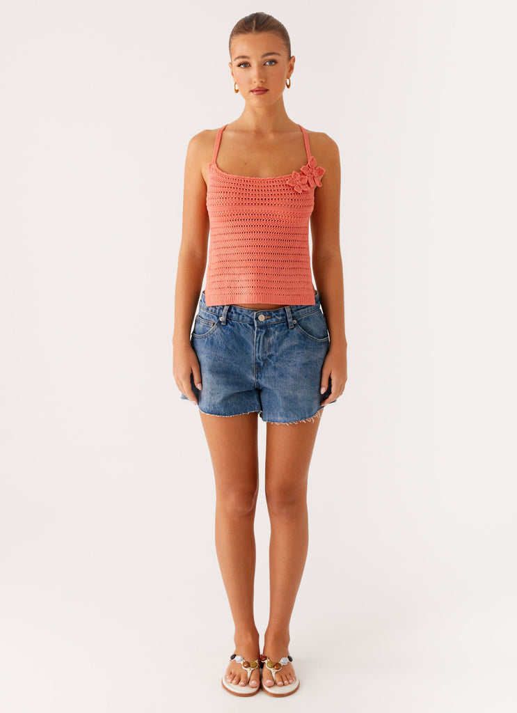 Peppermayo Peppermayo Exclusive - Kia Cross Back Top - Coral