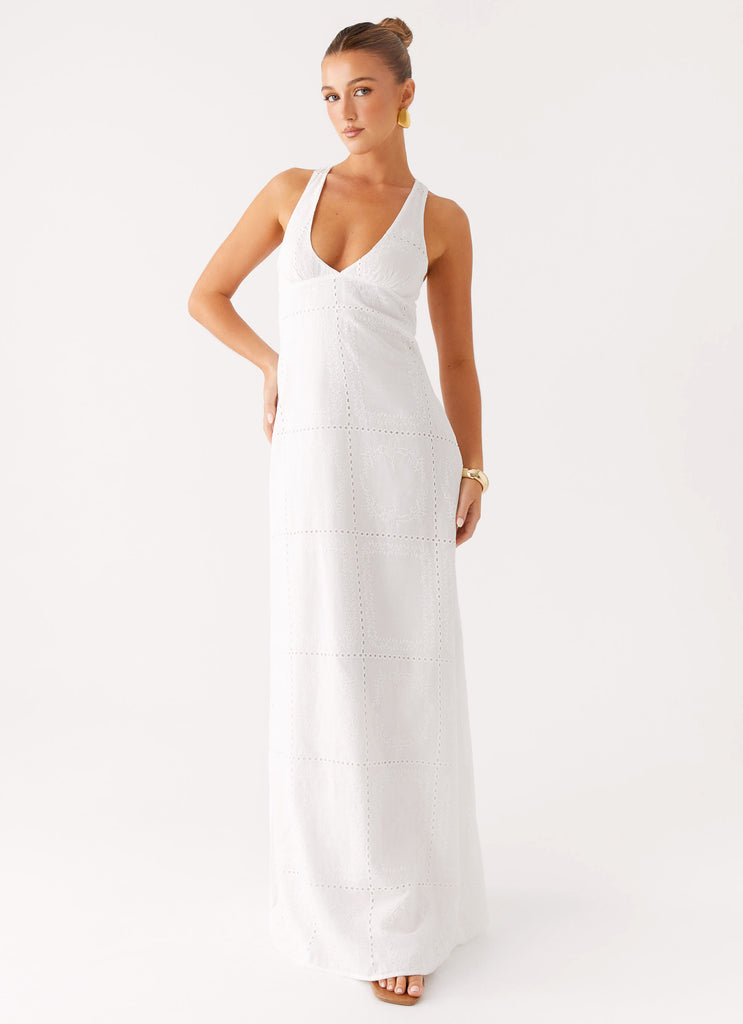 Peppermayo Peppermayo Exclusive - Kiana Halter Maxi Dress - White