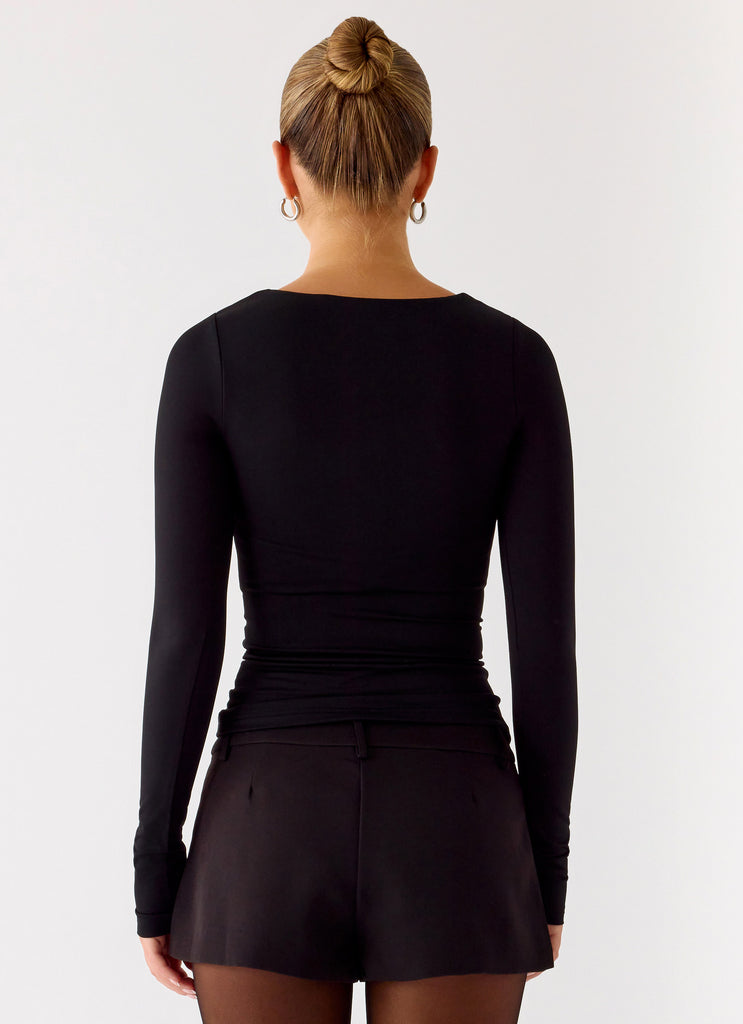 Peppermayo Peppermayo Exclusive - Kiely Long Sleeve Top - Black