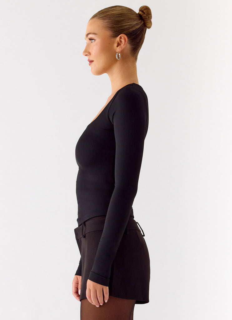 Peppermayo Peppermayo Exclusive - Kiely Long Sleeve Top - Black