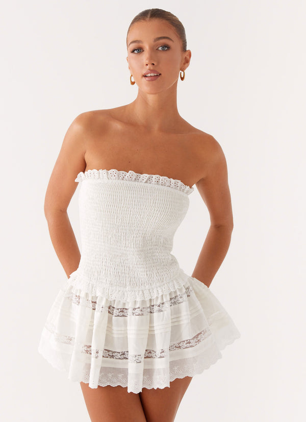 peppermayo Peppermayo Exclusive - Kimia Mini Dress - White