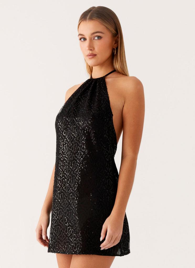 Peppermayo Peppermayo Exclusive - Kingdom Sequin Mini Dress - Black