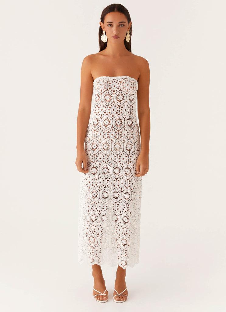 Peppermayo Peppermayo Exclusive - Kingsly Crochet Maxi Dress - White