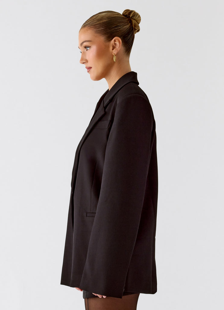 Peppermayo Peppermayo Exclusive - Kingston Oversized Blazer - Black