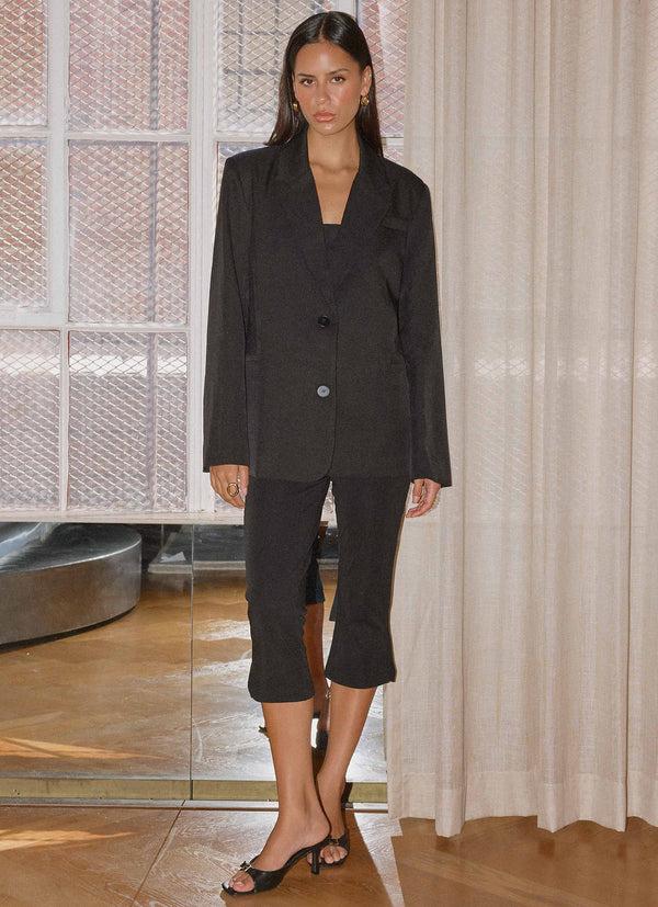 peppermayo Peppermayo Exclusive - Kingston Oversized Blazer - Black