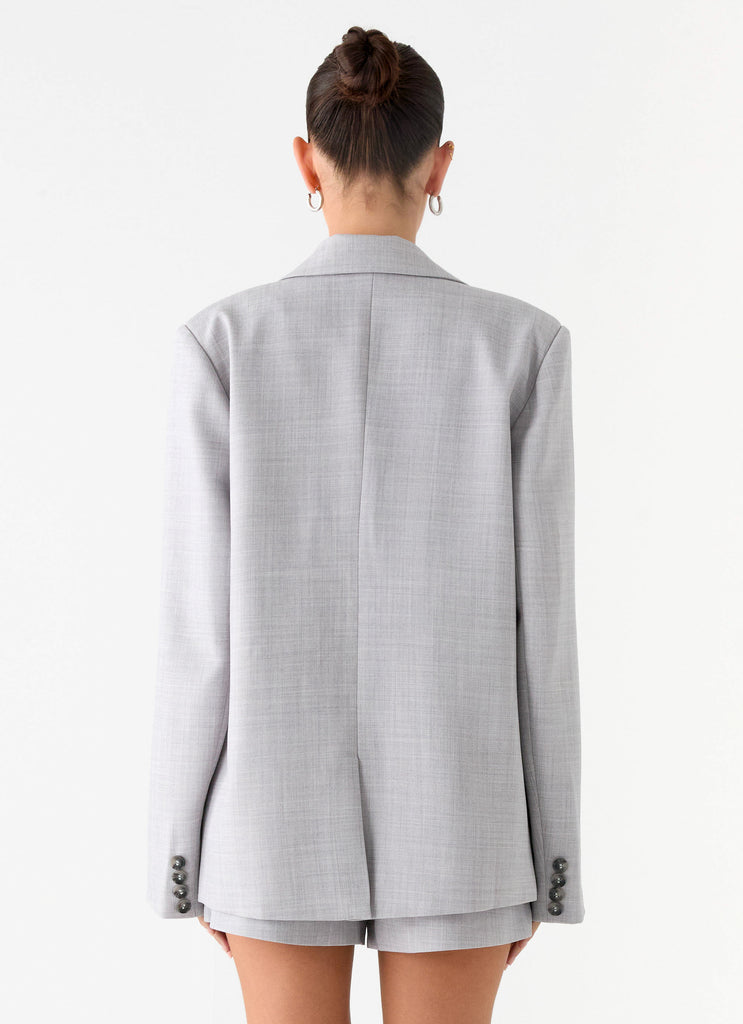 Peppermayo Peppermayo Exclusive - Kingston Oversized Blazer - Grey