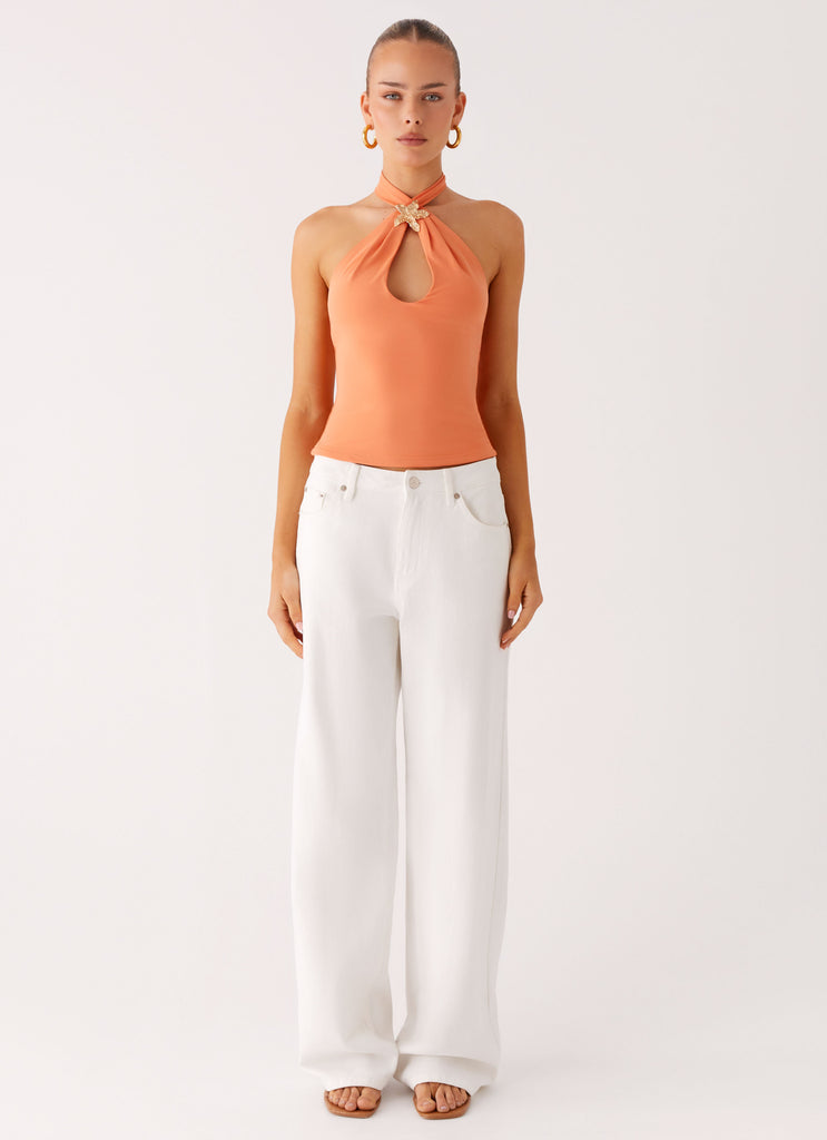 Peppermayo Peppermayo Exclusive - Kirra Halter Top - Peach