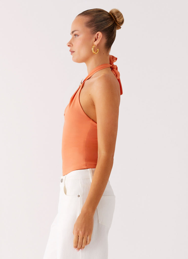 Peppermayo Peppermayo Exclusive - Kirra Halter Top - Peach