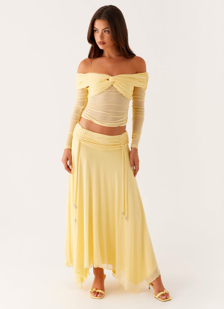 Peppermayo Peppermayo Exclusive - Kirrabilli Midi Skirt - Yellow