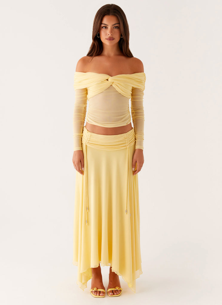 Peppermayo Peppermayo Exclusive - Kirrabilli Midi Skirt - Yellow