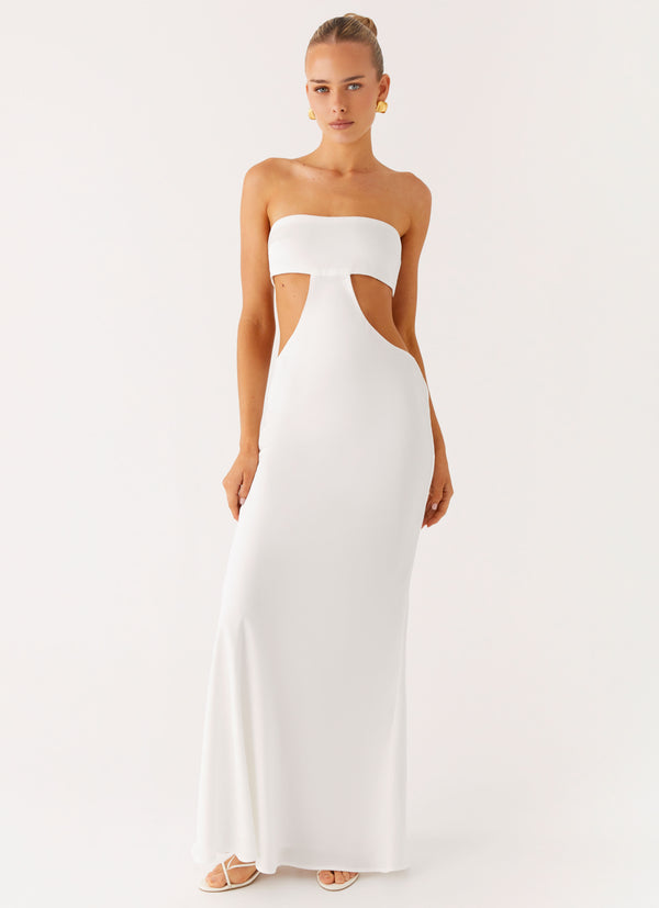 peppermayo Peppermayo Exclusive - Kiss Me Cut Out Maxi - Ivory