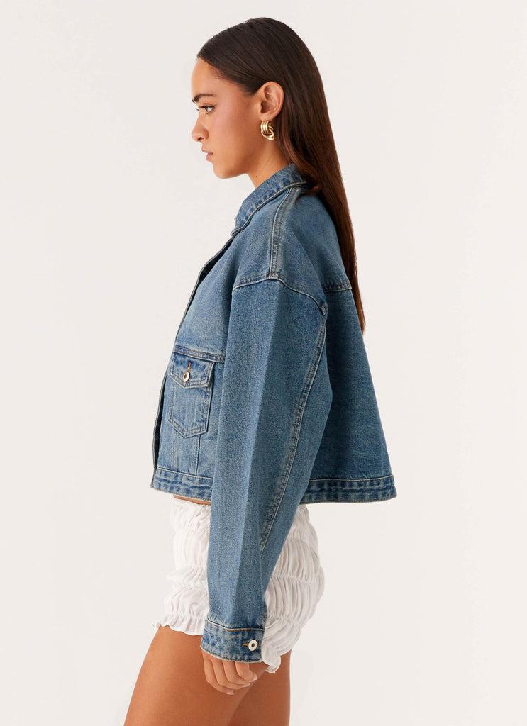 Peppermayo Peppermayo Exclusive - Kristy Oversized Denim Jacket - Blue