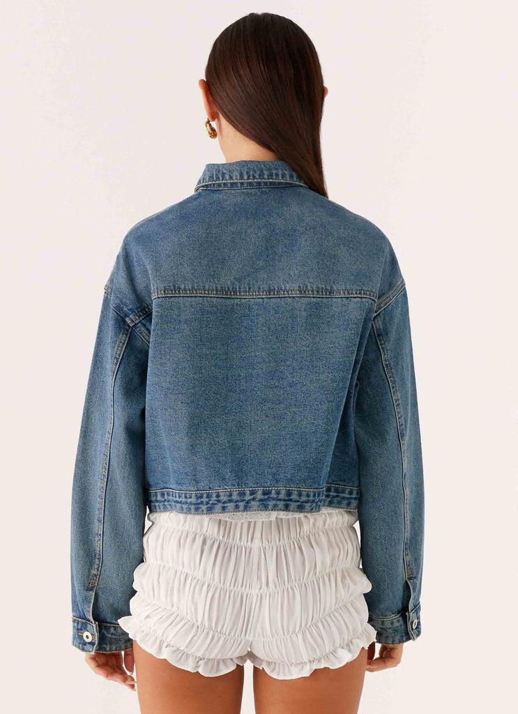 Peppermayo Peppermayo Exclusive - Kristy Oversized Denim Jacket - Blue