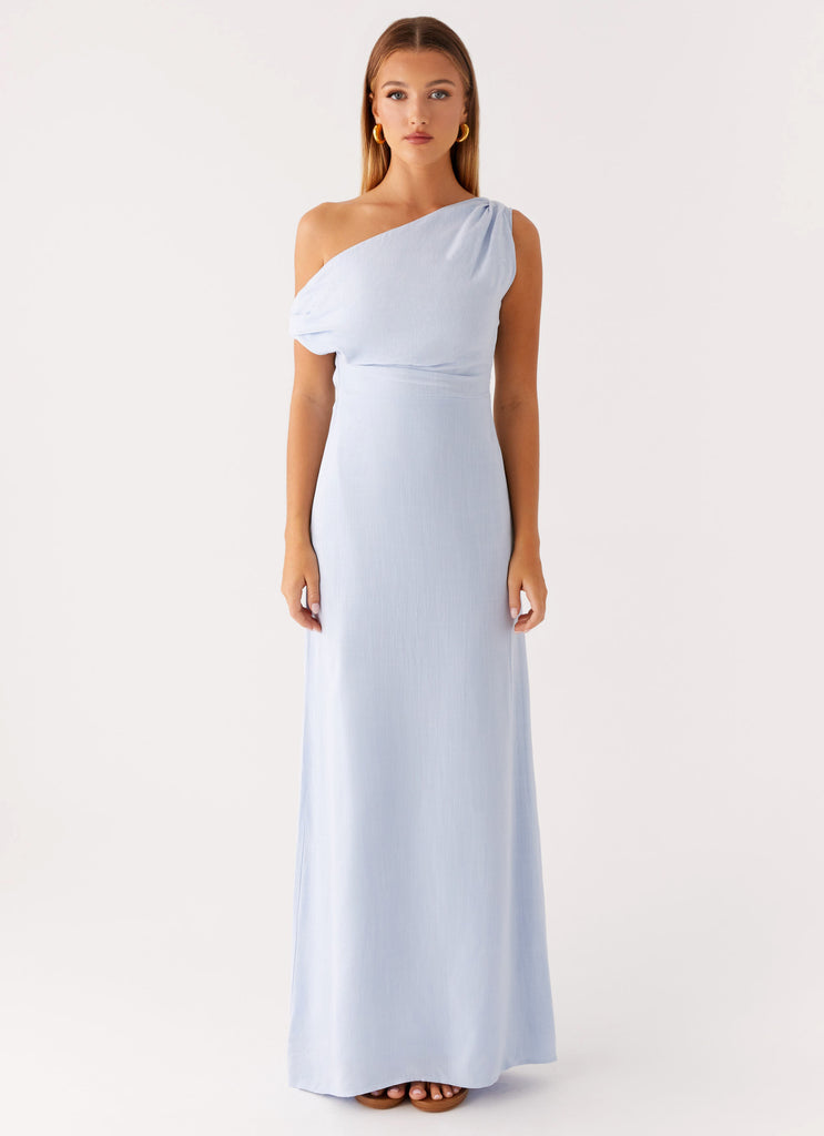 Peppermayo Peppermayo Exclusive - Lady Love Linen Maxi Dress - Blue