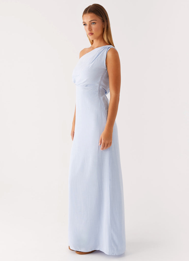 Peppermayo Peppermayo Exclusive - Lady Love Linen Maxi Dress - Blue
