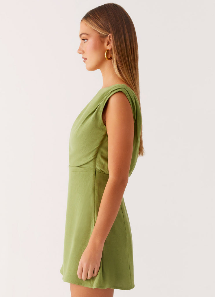 Peppermayo Peppermayo Exclusive - Lady Love Linen Mini Dress - Cactus