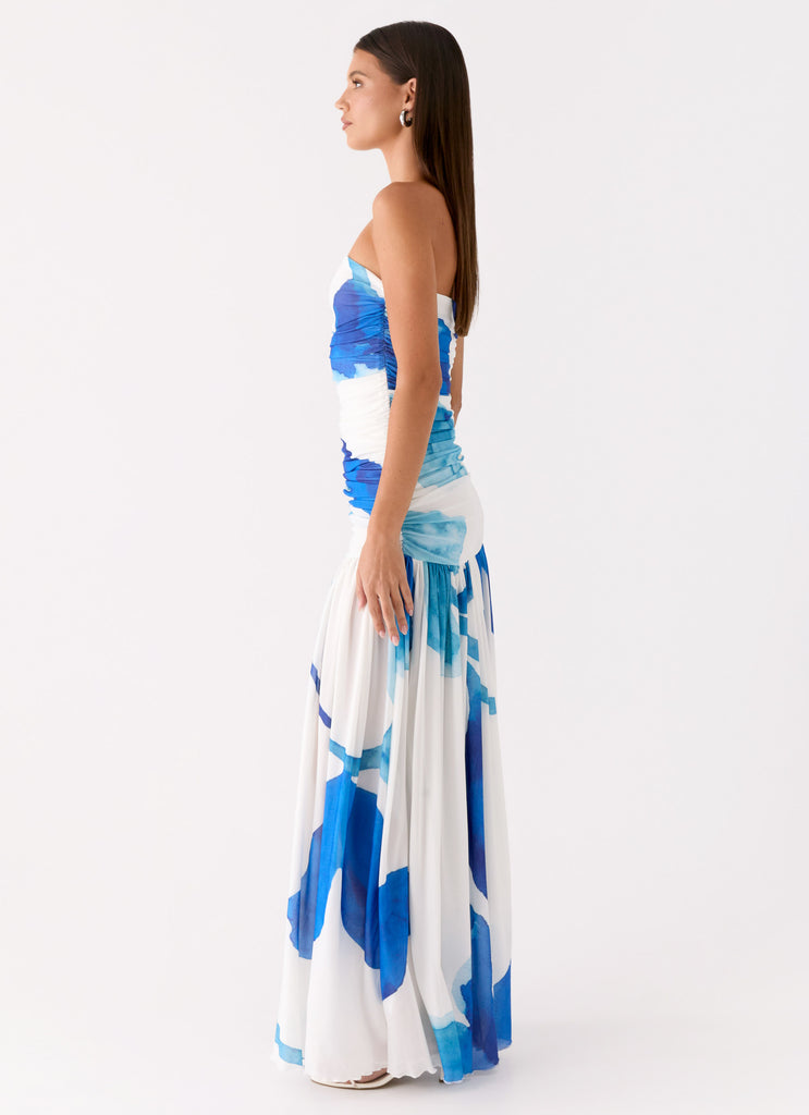 Peppermayo Peppermayo Exclusive - Laidee Maxi Dress - Cerulean Bloom
