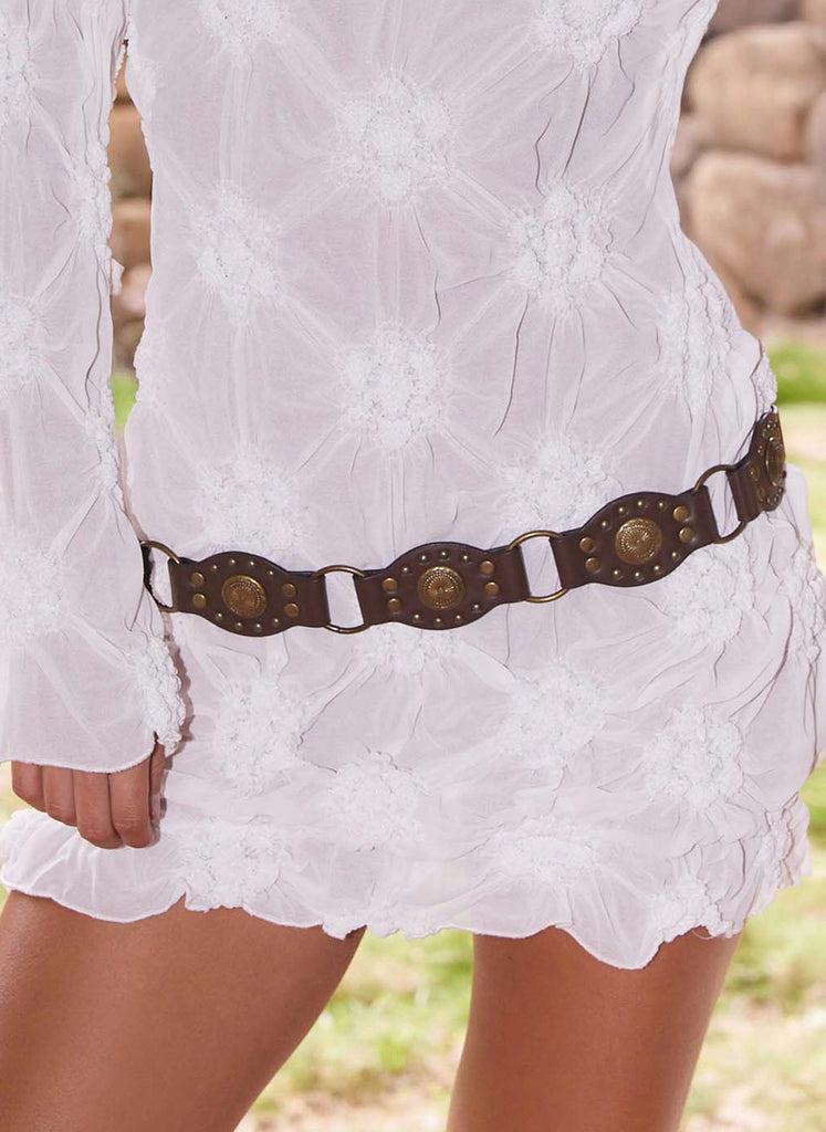 Peppermayo Peppermayo Exclusive - Laina Ring Belt - Brown