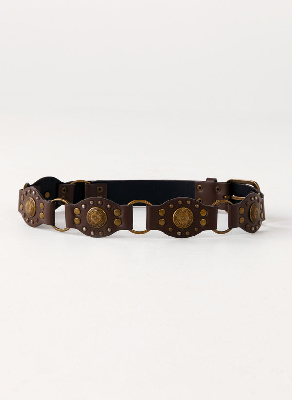 peppermayo Peppermayo Exclusive - Laina Ring Belt - Brown