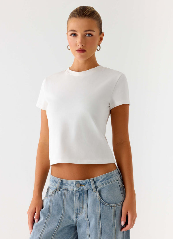 peppermayo Peppermayo Exclusive - Lamont Baby Tee - White