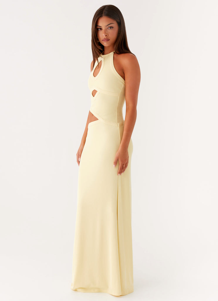 Peppermayo Peppermayo Exclusive - Lanah Cut Out Maxi Dress - Yellow