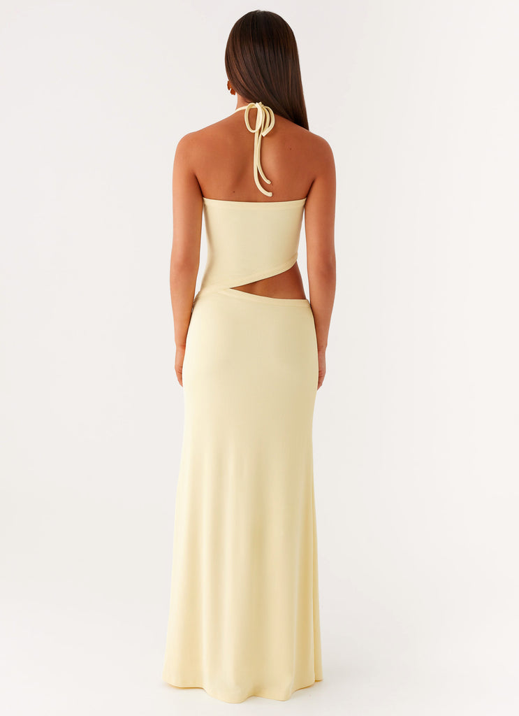 Peppermayo Peppermayo Exclusive - Lanah Cut Out Maxi Dress - Yellow