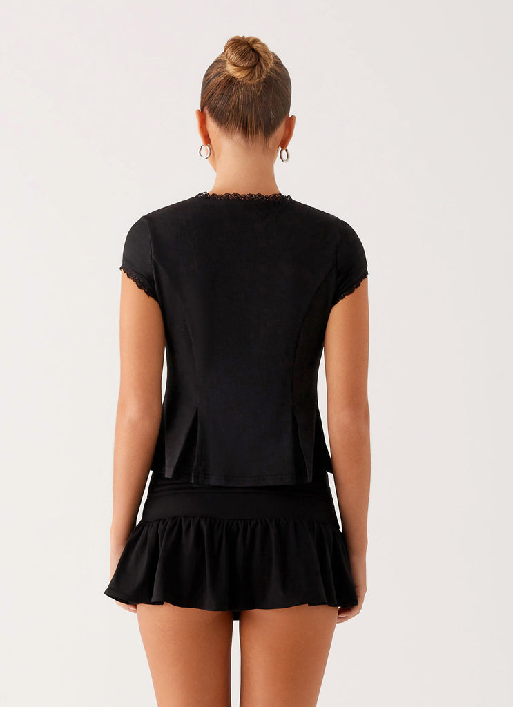 Peppermayo Peppermayo Exclusive - Landon Button Up Top - Black