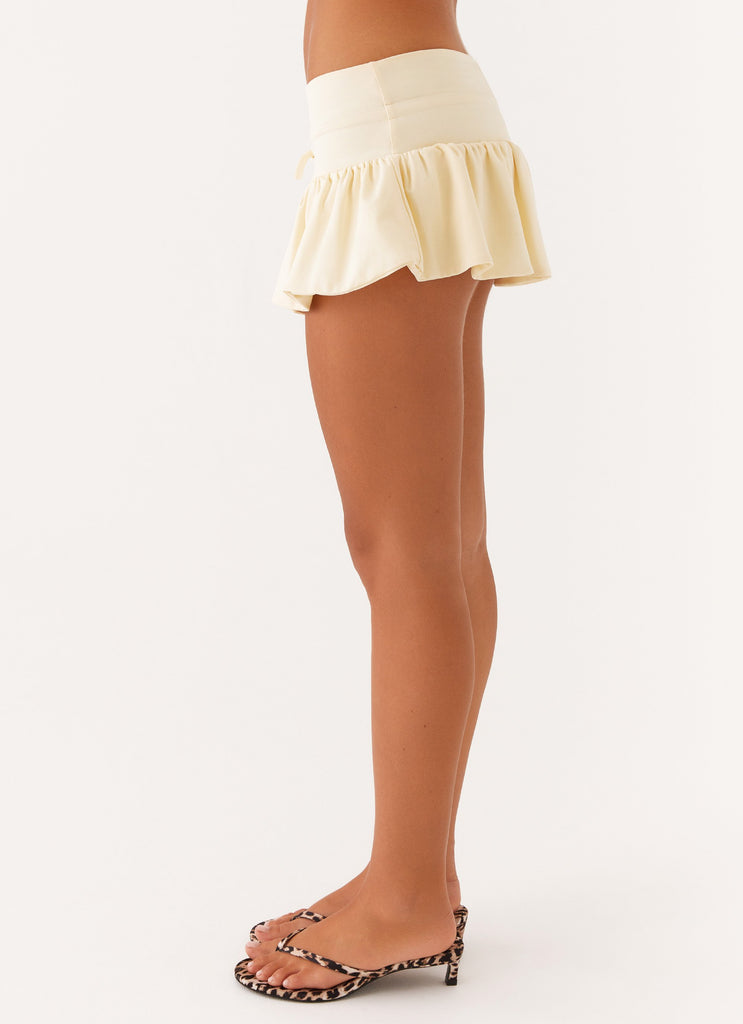 Peppermayo Peppermayo Exclusive - Landon Mini Skort - Lemon