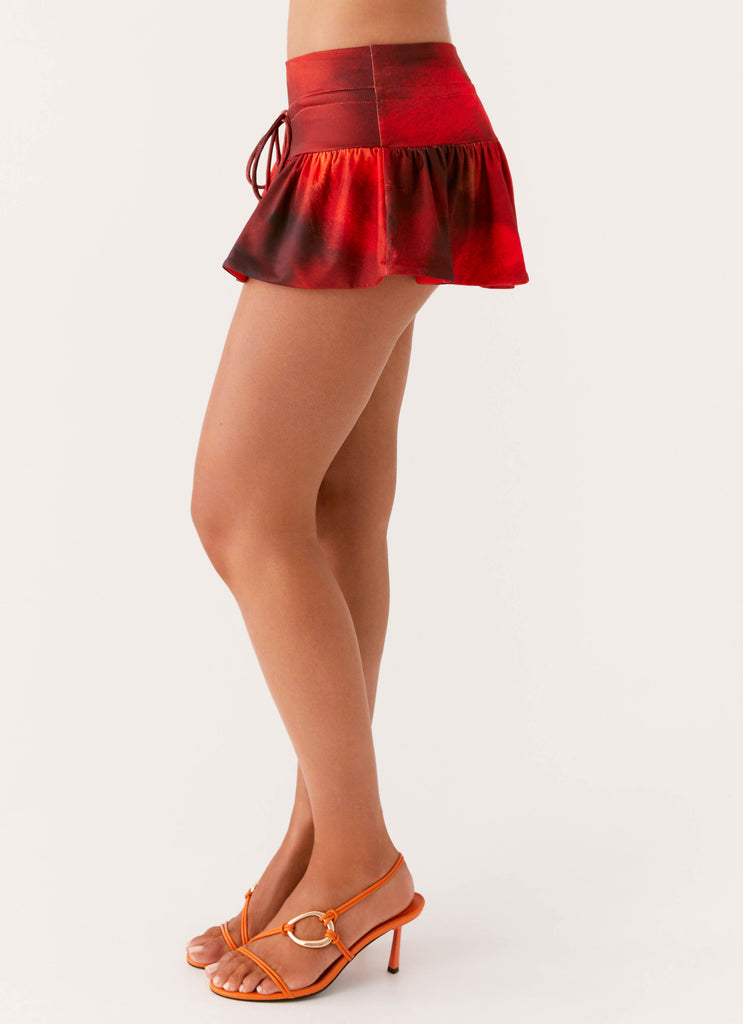 Peppermayo Peppermayo Exclusive - Landon Mini Skort - Scarlet Blur