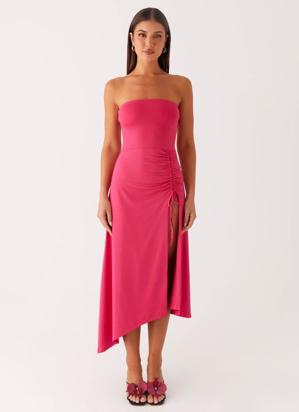 peppermayo Peppermayo Exclusive - Laoise Midi Dress - Hot Pink