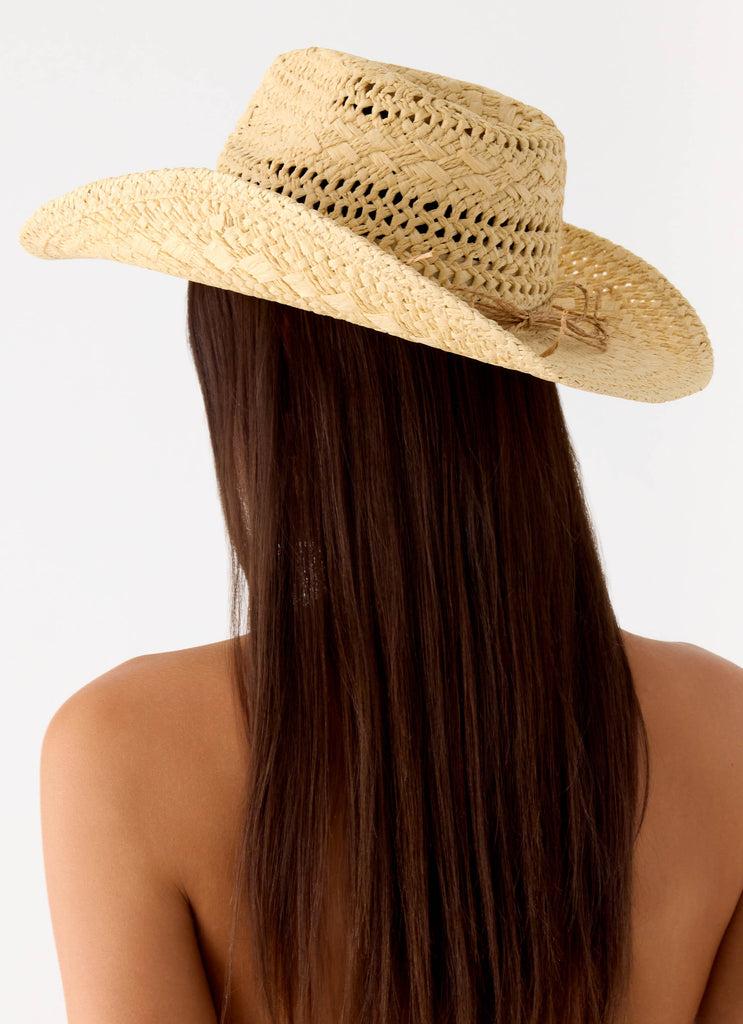 Peppermayo Peppermayo Exclusive - Late Checkout Cowboy Hat - Natural