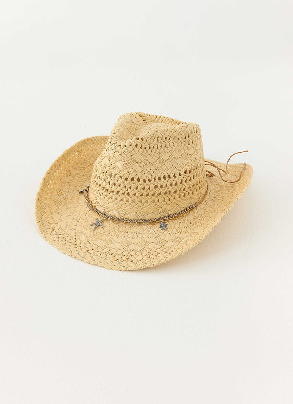 peppermayo Peppermayo Exclusive - Late Checkout Cowboy Hat - Natural