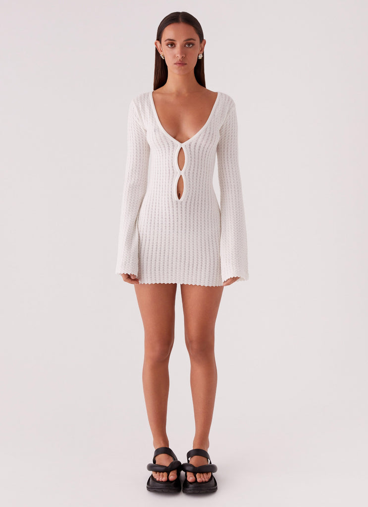 Peppermayo Peppermayo Exclusive - Lavelle Knit Mini Dress - Ivory