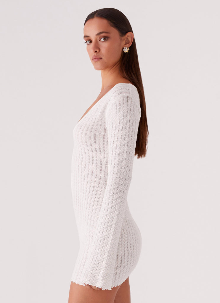 Peppermayo Peppermayo Exclusive - Lavelle Knit Mini Dress - Ivory