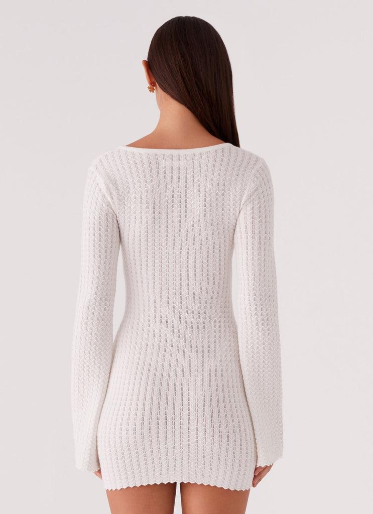 Peppermayo Peppermayo Exclusive - Lavelle Knit Mini Dress - Ivory