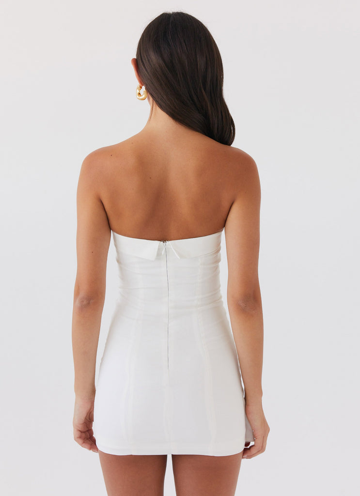 Peppermayo Peppermayo Exclusive - Lavinia Linen Tube Mini Dress - White