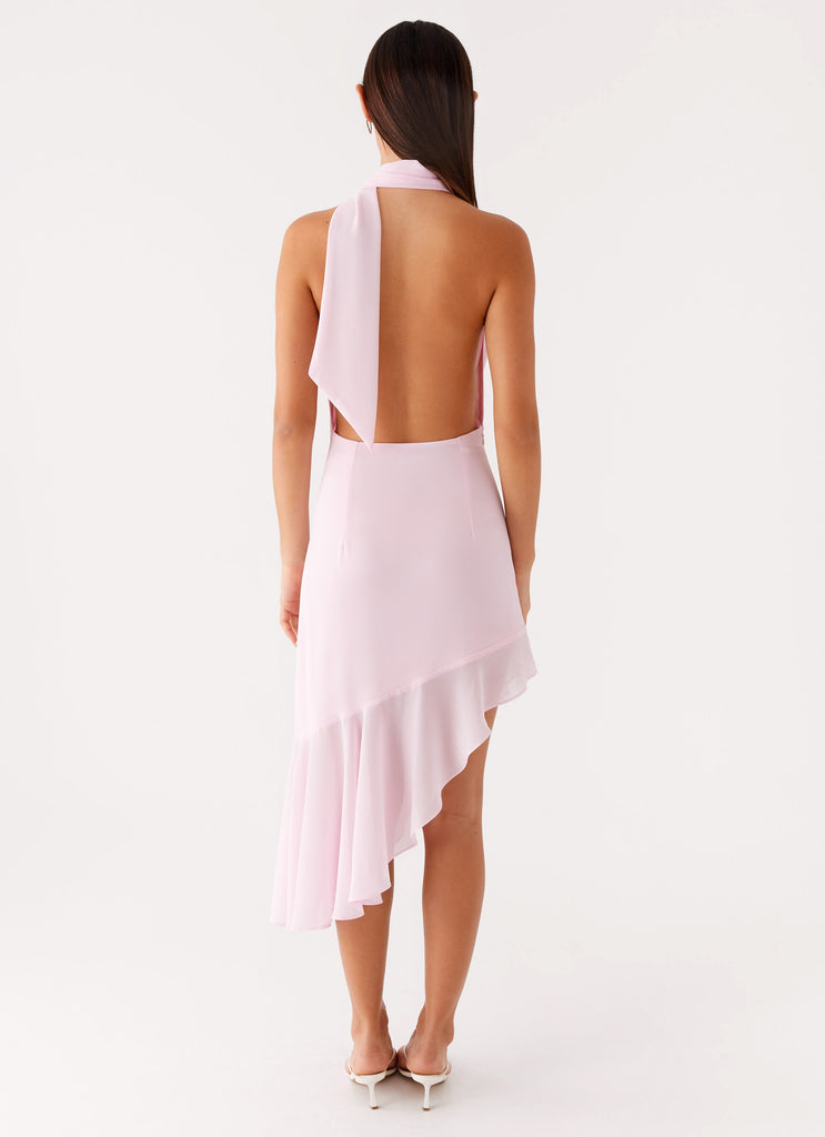 Peppermayo Peppermayo Exclusive - Layna Scarf Midi Dress - Pink