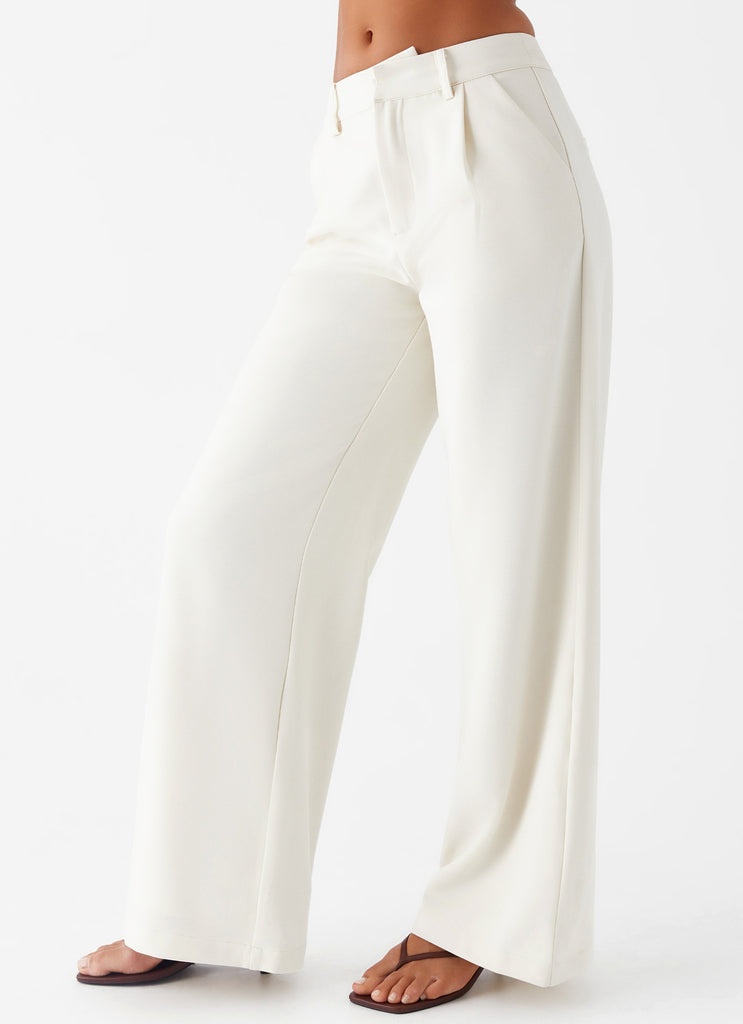 Peppermayo Peppermayo Exclusive - Leila Suiting Pants - Ivory