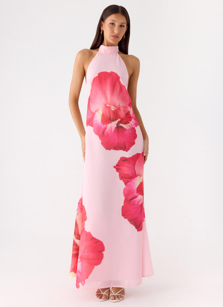 Peppermayo Peppermayo Exclusive - Len Maxi Dress - Pink Floral Spritz