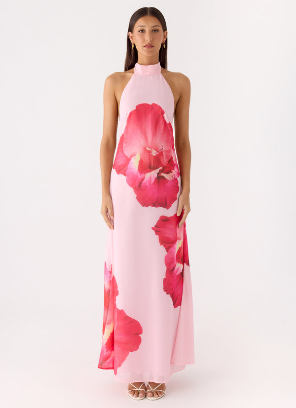 peppermayo Peppermayo Exclusive - Len Maxi Dress - Pink Floral Spritz