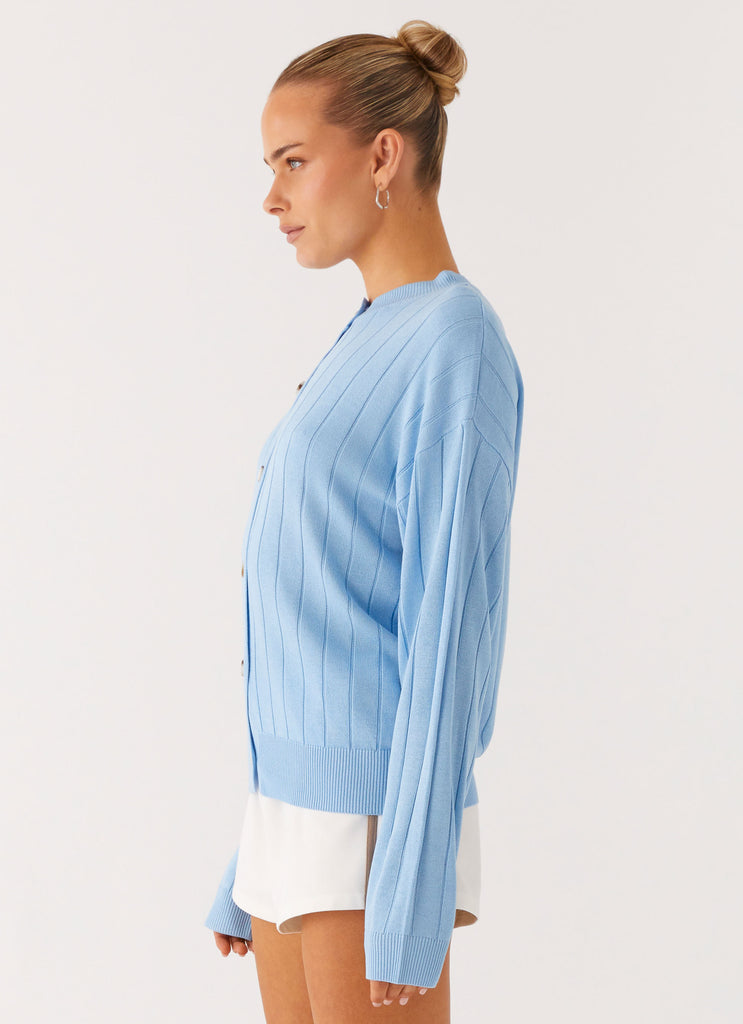 Peppermayo Peppermayo Exclusive - Leo Oversized Cardigan - Sky Blue