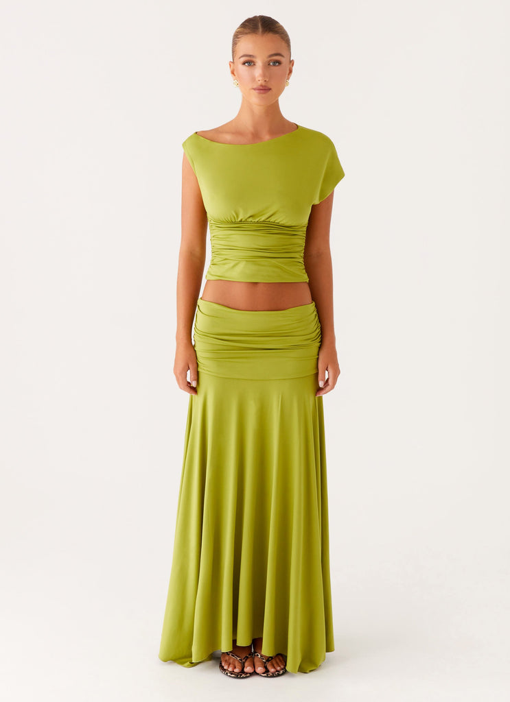 Peppermayo Peppermayo Exclusive - Liana Asymmetrical Top - Green