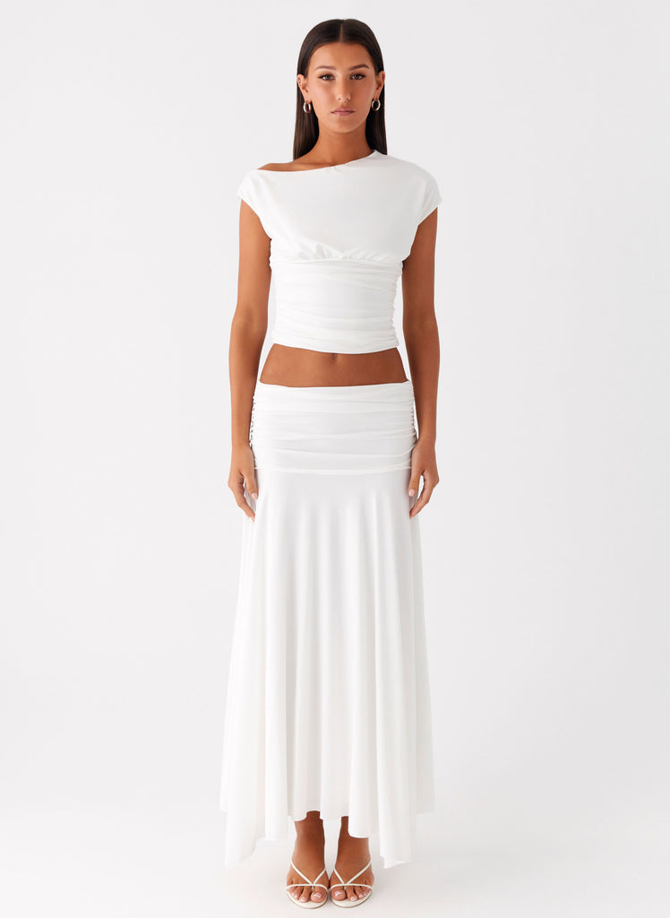 Peppermayo Peppermayo Exclusive - Liana Asymmetrical Top - White