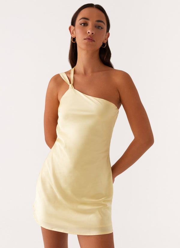 peppermayo Peppermayo Exclusive - Lights Out Mini Dress - Yellow
