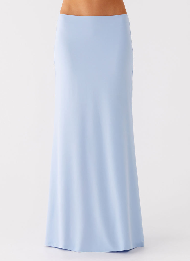 Peppermayo Peppermayo Exclusive - Like A Flower Maxi Skirt - Baby Blue