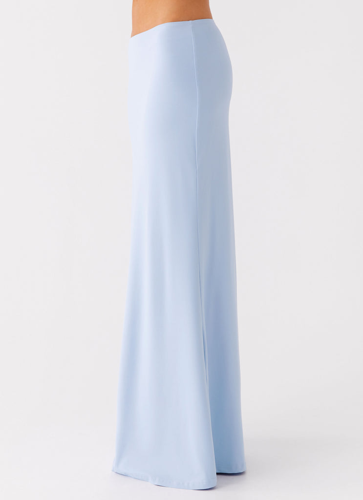Peppermayo Peppermayo Exclusive - Like A Flower Maxi Skirt - Baby Blue