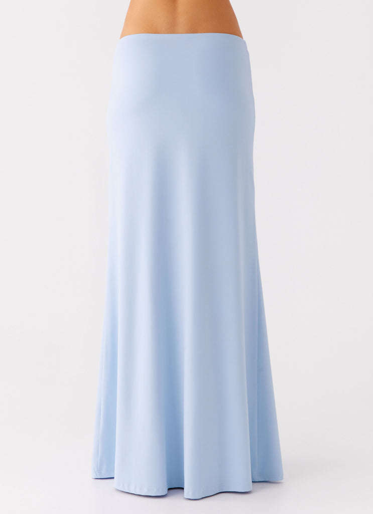Peppermayo Peppermayo Exclusive - Like A Flower Maxi Skirt - Baby Blue