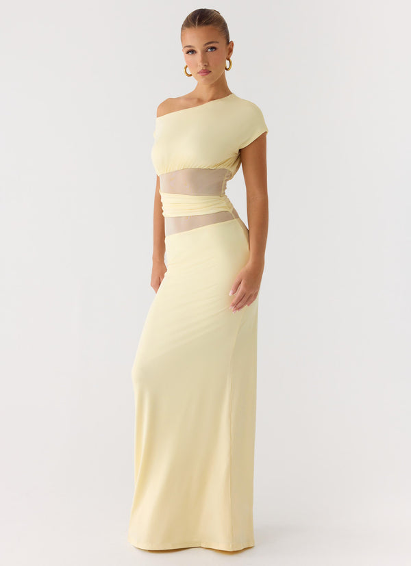 peppermayo Peppermayo Exclusive - Like Honey Maxi Dress - Butter Yellow